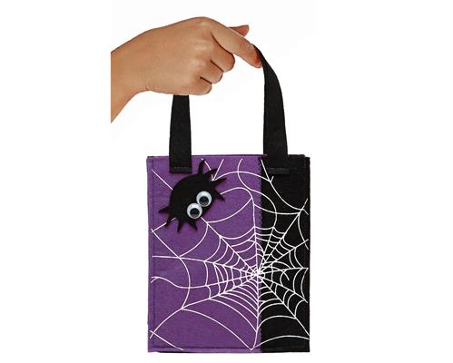 BORSETTA IN FELTRO RAGNATELA 20X17CM