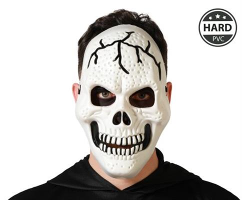 MASCHERA SCHELETRO BIANCA IN PLASTICA