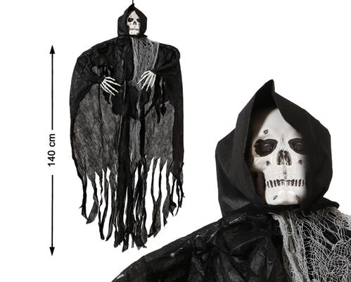 SCENOGRAFIA SCHELETRO NERO SOSPESO 140CM