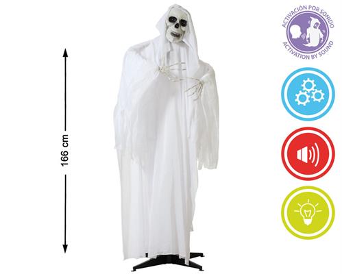 SCENOGRAFIA SCHELETRO CON SUONO, LUCE E MOVIMENTI