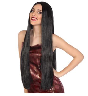 PARRUCCA LISCIA LUNGA 80CM NERA