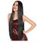PARRUCCA LISCIA LUNGA 80CM NERA