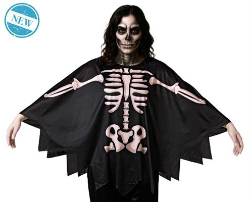 PONCHO SCHELETRO TAGLIA UNICA