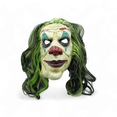 MASCHERA IN LATTICE CLOWN VERDE