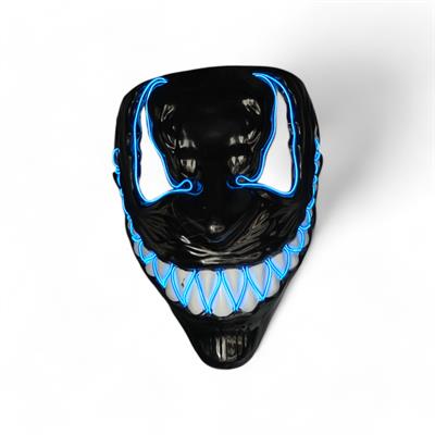 MASCHERA LED FANTASMA SORRIDENTE BLU