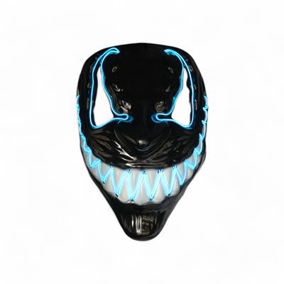 MASCHERA LED FANTASMA SORRIDENTE AZZURRO