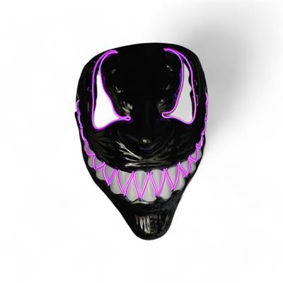 MASCHERA LED FANTASMA SORRIDENTE VIOLA