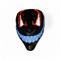 MASCHERA LED FANTASMA SORRIDENTE ARANCIO E BLU