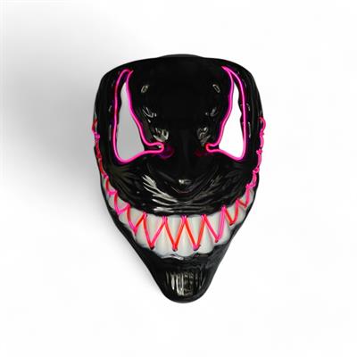 MASCHERA LED FANTASMA SORRIDENTE ROSA