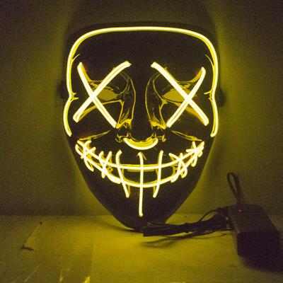 MASCHERA LED GIALLO