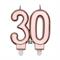 CANDELINA 30 ANNI ROSEGOLD 9CM