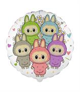 PALLONCINO IN MYLAR ANGRY BUNNY 45CM