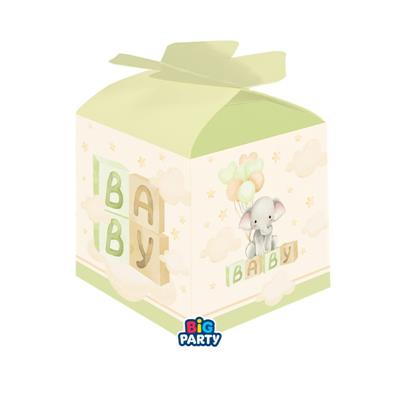 SCATOLINE CUBO PORTACONFETTI BABY ELEPHANT 10PZ