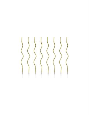CANDELINE CURL ORO 14CM 8PZ