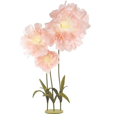 SET 3 ROSE DI COLORE ROSA 140CM CON BASE