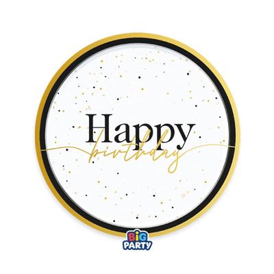 PIATTI BUON COMPLEANNO PRESTIGE 22CM 6PZ
