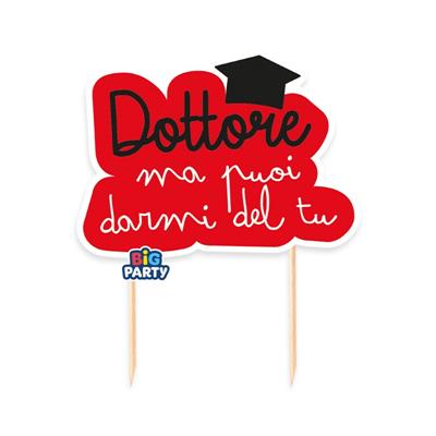 CAKE TOPPER SAGOMATO DOTTORE