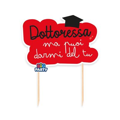 CAKE TOPPER SAGOMATO DOTTORESSA