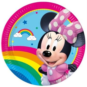 PIATTO CARTONCINO DISNEY MINNIE 23CM 8PZ