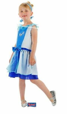 COSTUME BIMBA CENERENTOLA AZZURRO TAGLIA S