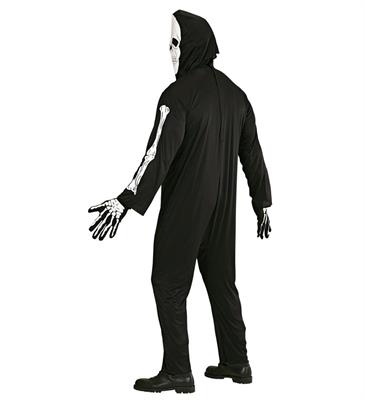 COSTUME UOMO SCHELETRO COMPRENSIVO MASCHERA TAGLIA L