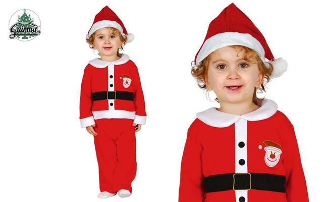 COSTUME BIMBO BABBO NATALE 6-12 MESI