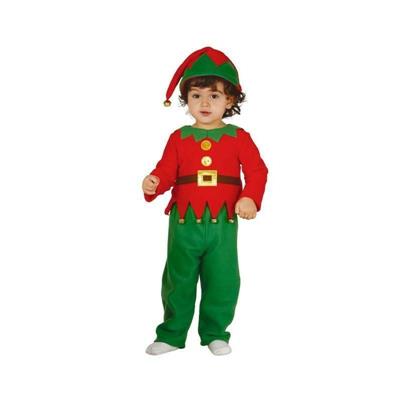 COSTUME BIMBO FOLLETTO ELFO NATALE TAGLIA 6-12 MESI