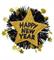 SPILLA HAPPY NEW YEAR ORO E NERO