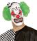 MASCHERA MEZZO VISO CLOWN KILLER CON CAPELLI