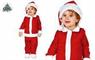 COSTUME BABBO NATALE BAMBINO CON PELO TAGLIA 12-24 MESI