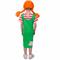 COSTUME BIMBA PIPPI CALZELUNGHE TAGLIA 6-8 ANNI