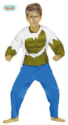 COSTUME BIMBO HULK TAGLIA 3-4 ANNI