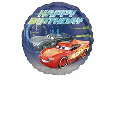 PALLONCINO IN MYLAR CARS 3 HAPPY BIRTHDAY 43CM