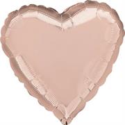 PALLONCINO IN MYLAR CUORE ROSEGOLD 45CM