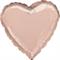 PALLONCINO IN MYLAR CUORE ROSEGOLD 45CM