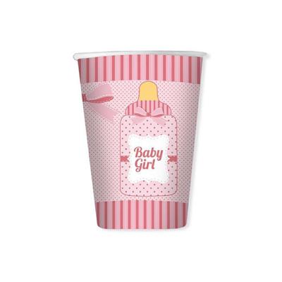 BICCHIERI BIBERON ROSA BABY GIRL 200CC 8PZ