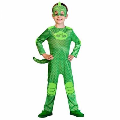 COSTUME BIMBO PJ MASK GEKO TAGLIA 7-8 ANNI