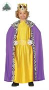 COSTUME RE MAGIO GIALLO CON MANTELLO TAGLIA 7-9 ANNI