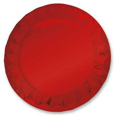 SOTTOPIATTI DIAMANT ROSSO METAL 32CM