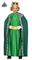 COSTUME RE MAGIO VERDE CON MANTELLO TAGLIA 7-9 ANNI