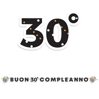 FESTONE BUON 30 COMPLEANNO MAXI 600X25CM