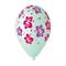 PALLONCINI IN LATTICE TONDO FIORI HAWAII 33CM 5PZ