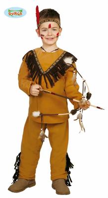 COSTUME DA INDIANO BIMBO TAGLIA 5-6 ANNI