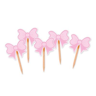 STUZZICADENTI PICK FIOCCO ROSA 4X7CM 25PZ