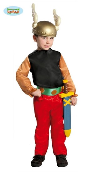COSTUME BAMBINO ASTERIX TAGLIA 7-9 ANNI