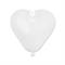 PALLONCINI IN LATTICE CUORE BIANCO 16CM 100PZ