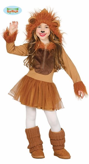 COSTUME BAMBINA LEONESSA TAGLIA 5-6 ANNI