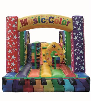 NOLEGGIO SCIVOLO GONFIABILE MUSIC COLOR