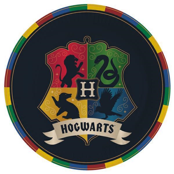 8 Piatti in cartone FSC® Harry Potter™ 23 cm
