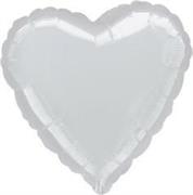 PALLONCINO IN MYLAR CUORE ARGENTO 45CM